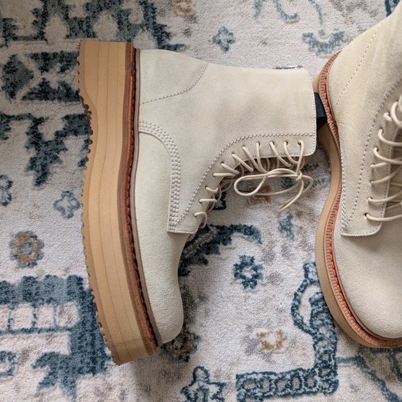 R13 Khaki Suede Boots 38 / US8 - Picture 6 of 9